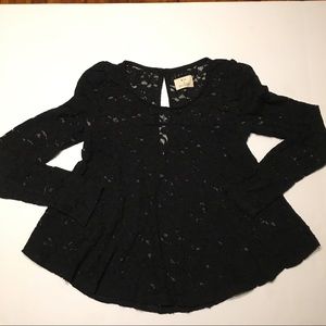 Pins and Needles Urban Outfitters Black Top Small